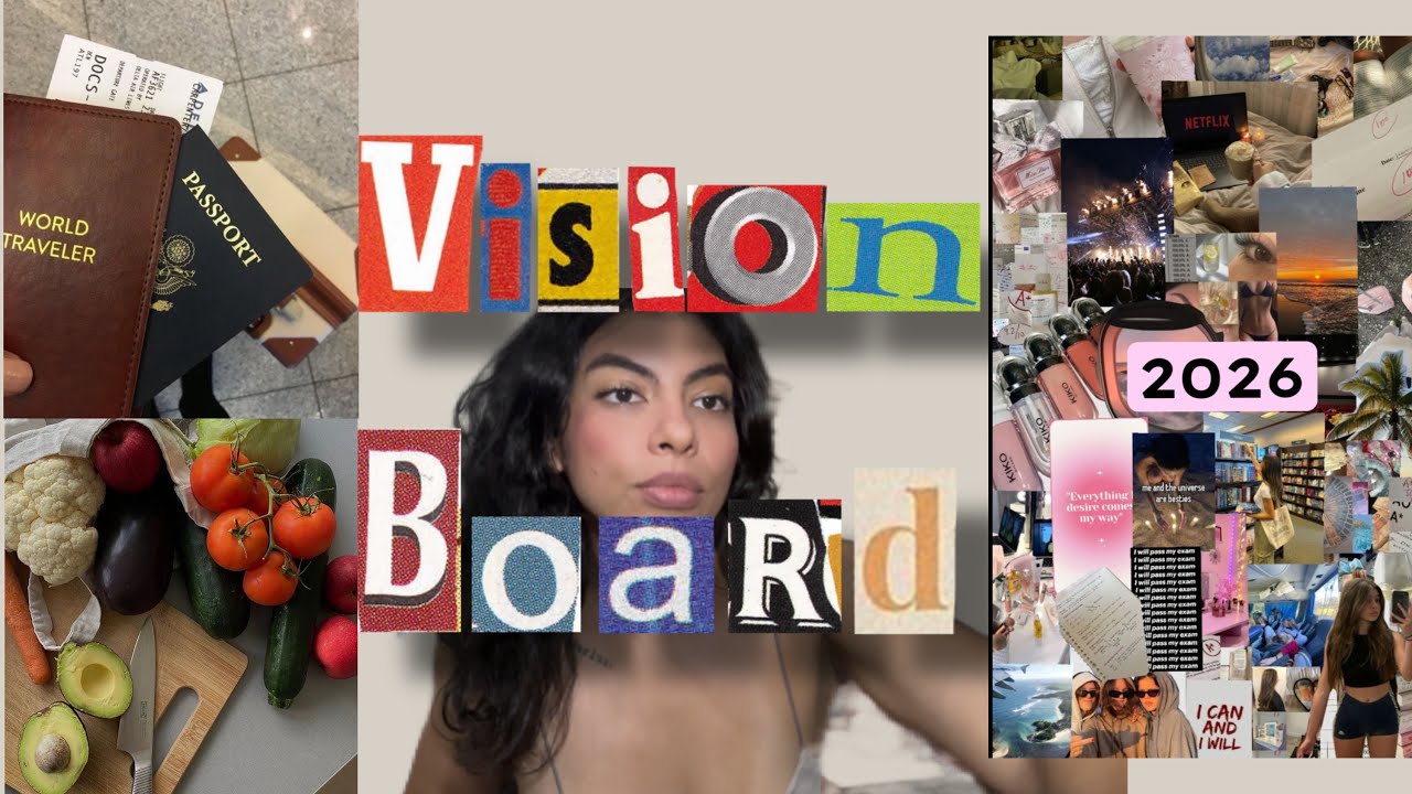 O MELHOR JEITO DE FAZER SEU VISION BOARD/ série 2026 de sucesso