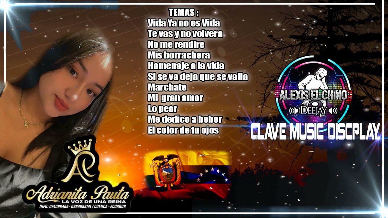 MIX ADRIANITA PAUTA ( INTRO ACAPELLA) 2023 CLAVE MUSIC DISCPLAY