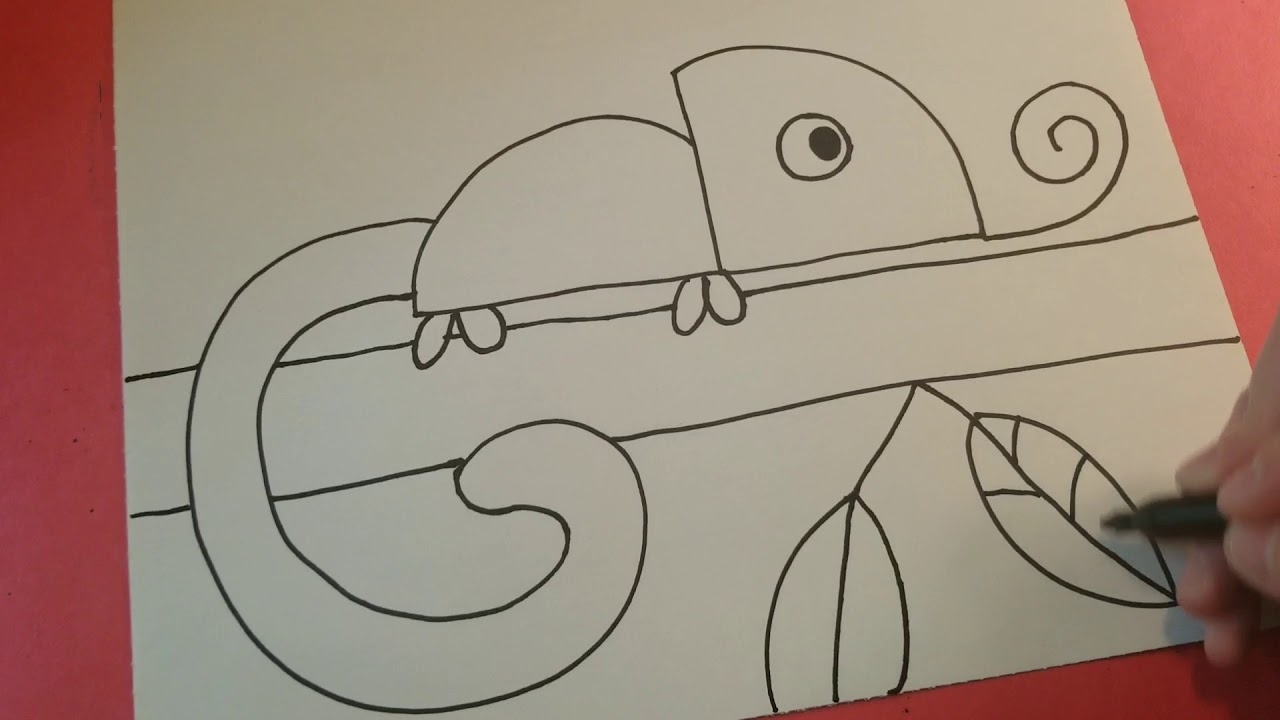 The Mixed Up Chameleon read aloud and drawing