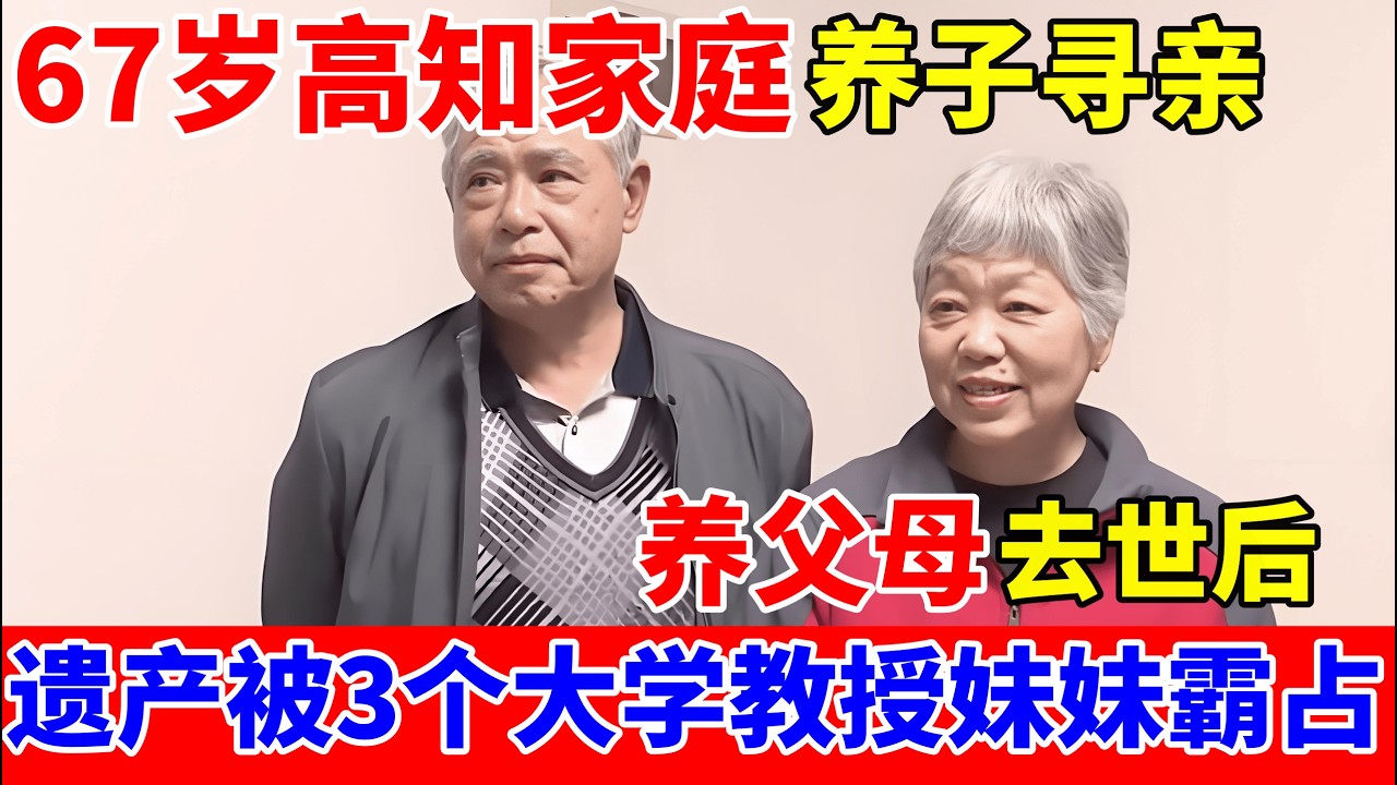 养父母去世,房子被3个大学教授妹妹霸占,67岁高知家庭养子踏上寻亲之路【人间真情录】