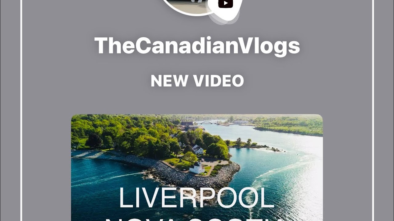 Aerial View of Liverpool City - Nova Scotia 