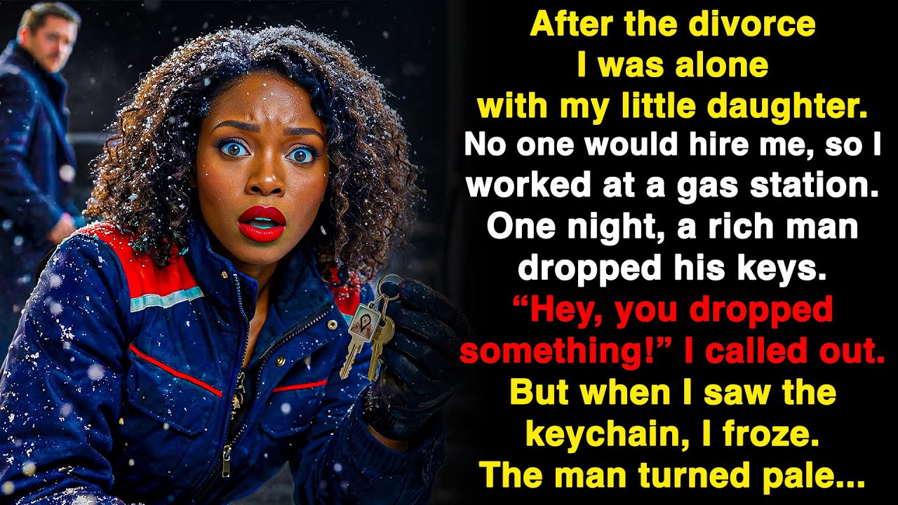 One night, a man dropped his keys. When I saw the keychain, I froze. Because…