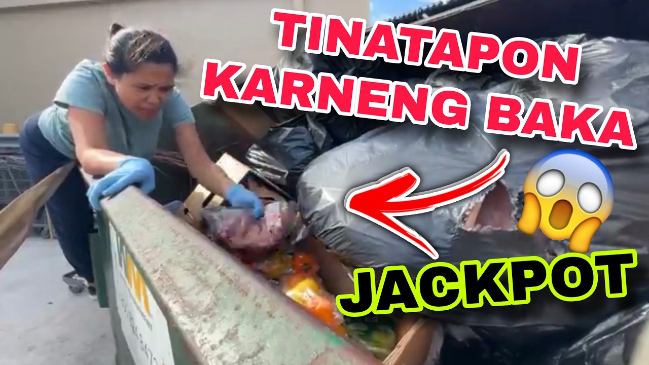 Dumpster diving Karne sa Basurahan Swerte si Inday Roning