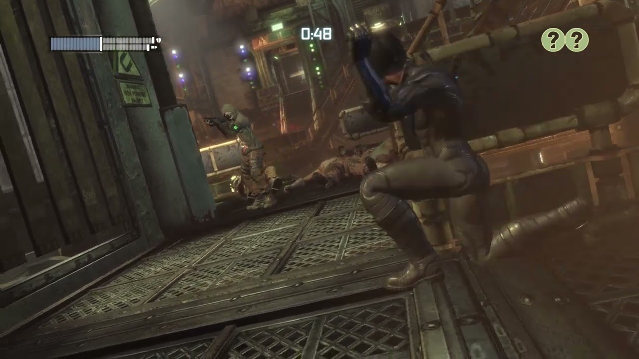 Batman Arkham City- Meltdown Mayhem (Extreme) 3 Medals (As Nightwing)