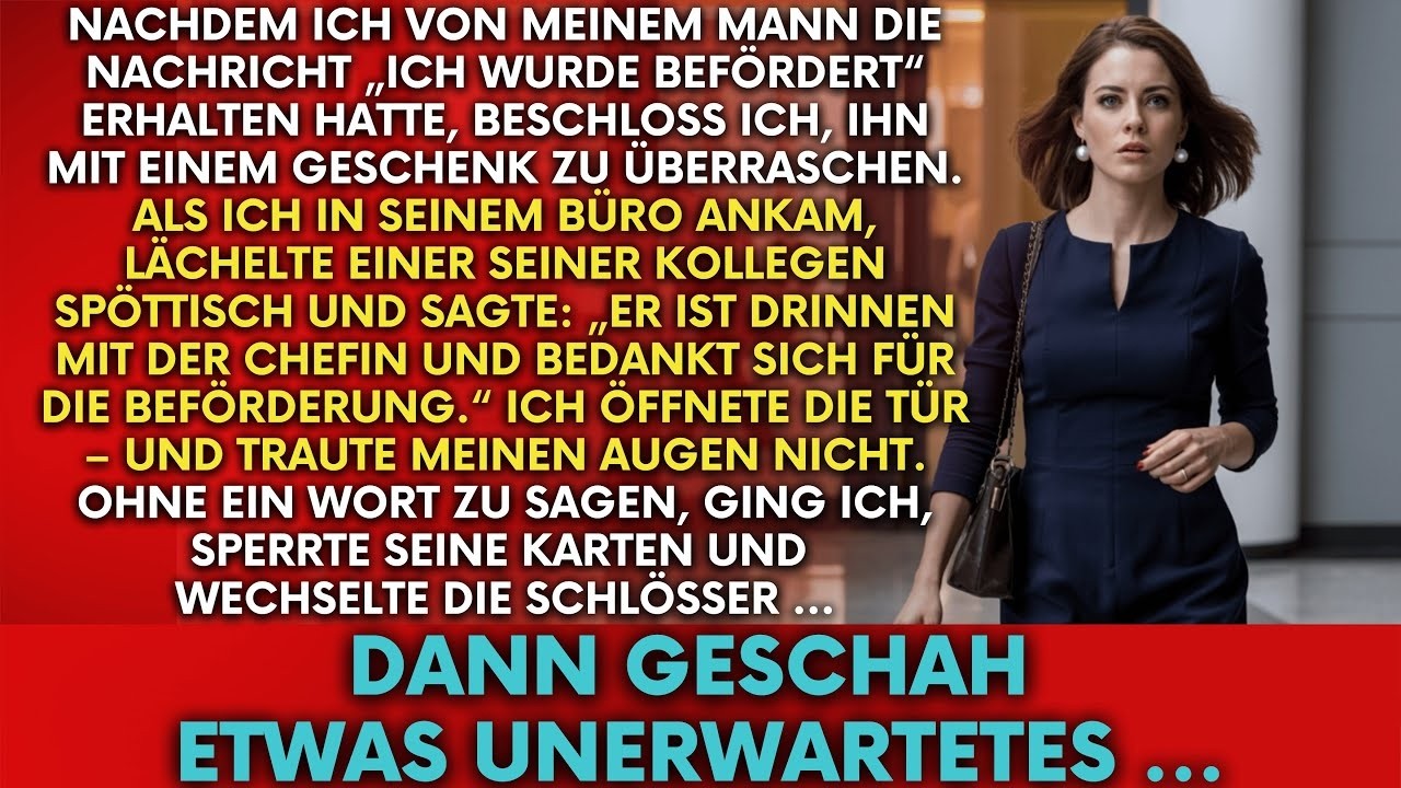 Ich wollte meinen Mann nach seiner Beförderung überraschen – doch was ich sah, veränderte alles