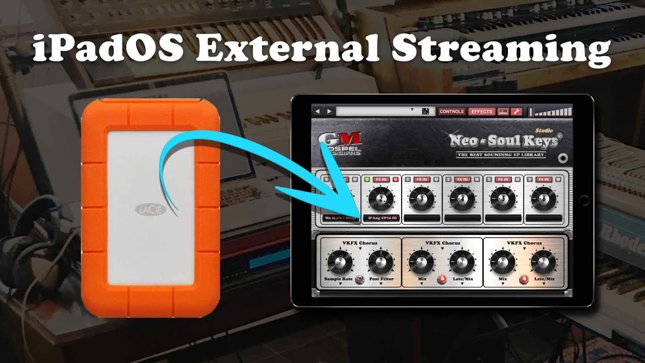 Neo-Soul Keys® Studio 2 - External Drive Sample Streaming iPadOS