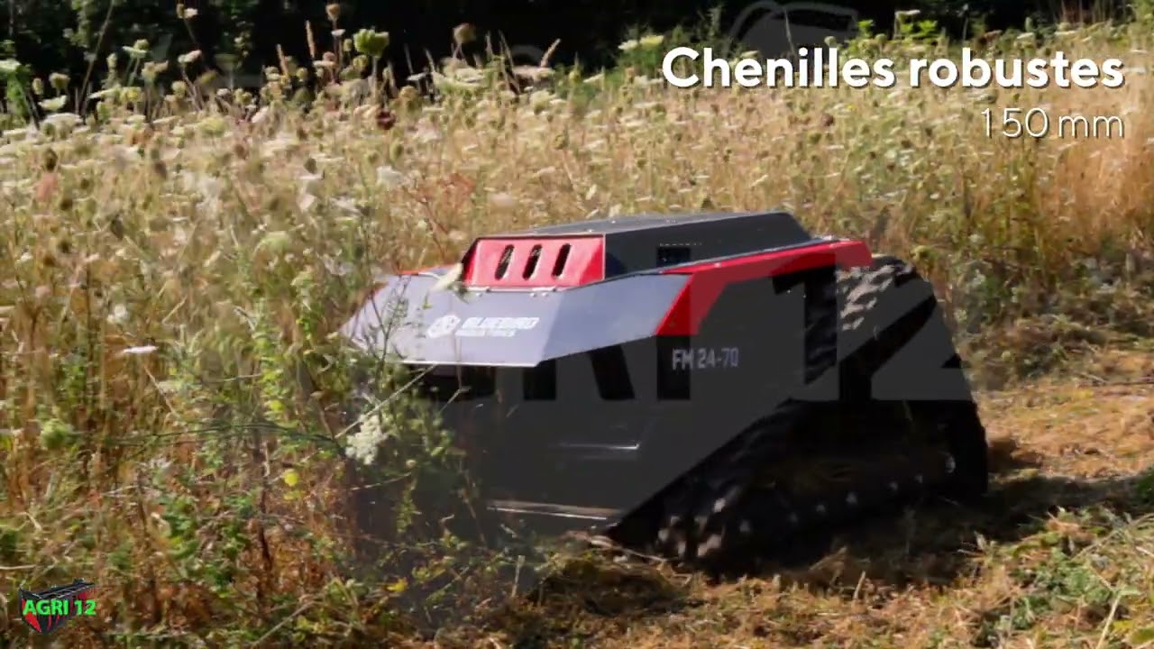 Robot #bluebird  FM 24-70 en action - AGRI 12 #RobotDébroussailleur #RobotRadiocommandé #Talus