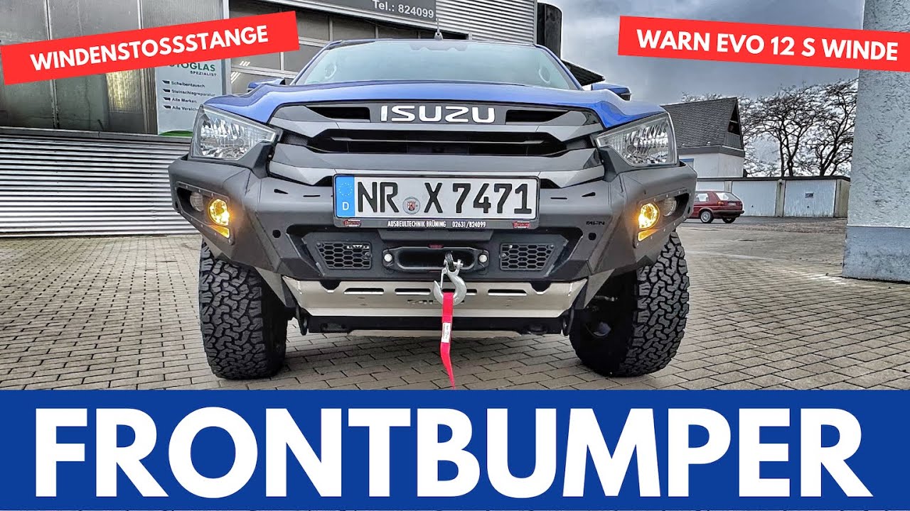 AFN Windenträger - Geräteträger - WARN EVO 12 S - Autohouse Amrhein - ISUZU DMAX Offroad Camper #03