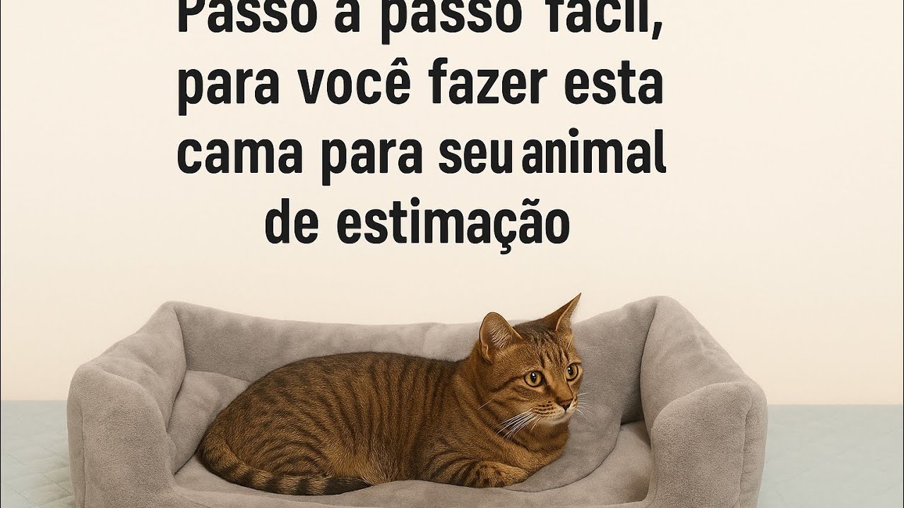 Faça você também,esta linda cama para seu animal de estimação. 