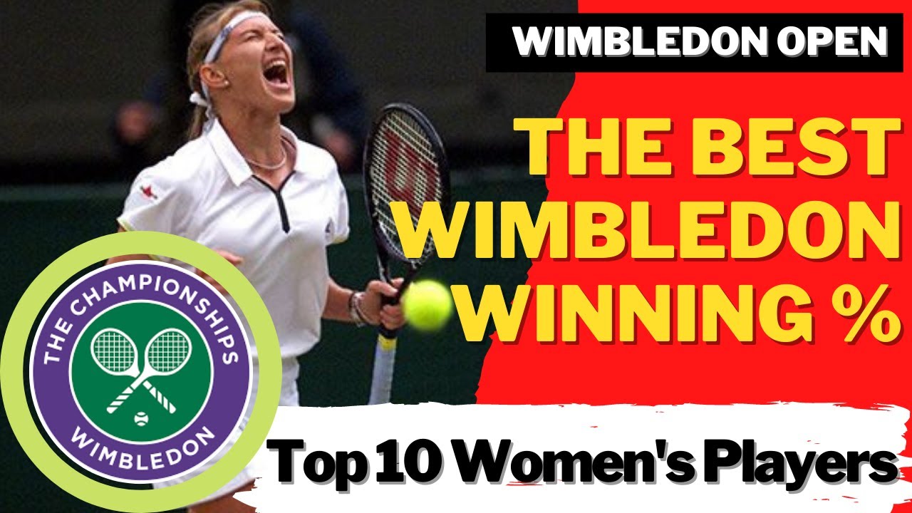 BEST WINNING PERCENTAGE % | WIMBLEDON | Women's Tennis | Top 10 | Martina Navratilova, Steffi Graf ?