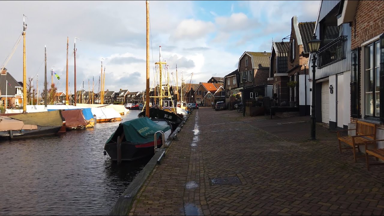 Windy walk in Spakenburg ⛵| Utrecht | The Netherlands - 4K60