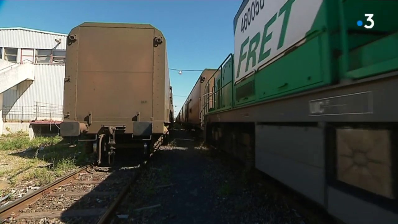 N&icirc;mes : 37 wagons du train des primeurs Perpignan-Rungis stock&eacute;s au centre de triage