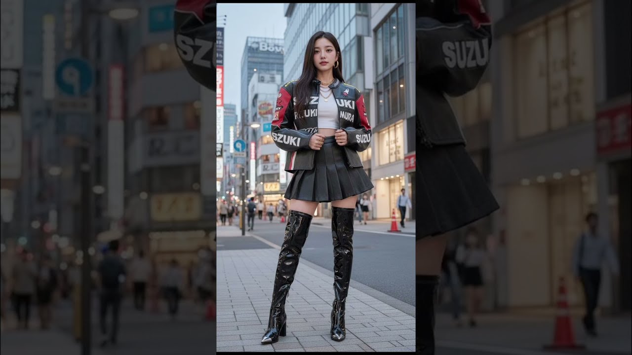 Luxury Leather Thigh High Boots | Close-Up Walk | High Heels Style | Leather Thigh High Heel boots 