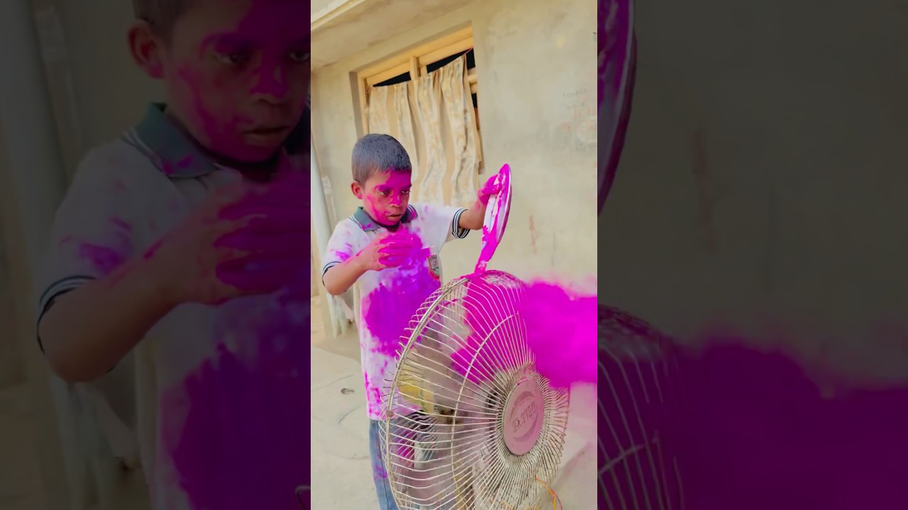 Real end twist 😂( happy Holi 😅) #shorts