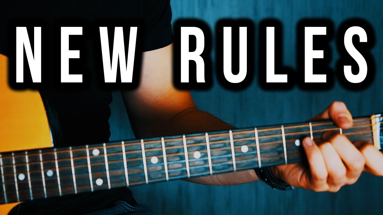 Dua Lipa - New Rules Guitar Lesson (Easy Guitar Tutorial with Chords)