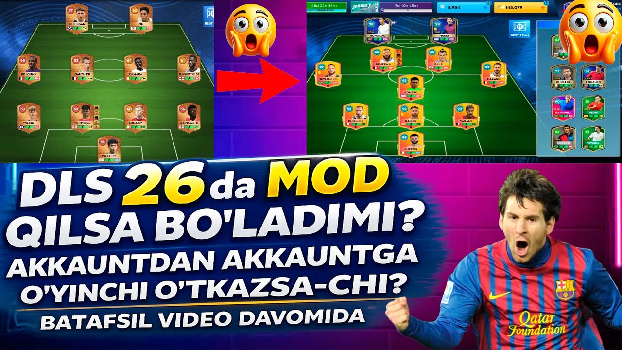 DLS 26DA O'YINCHINI AKKAUNTDAN AKKAUNTGA O'TGAZISH HAQIDA GAPLASHAMIZ