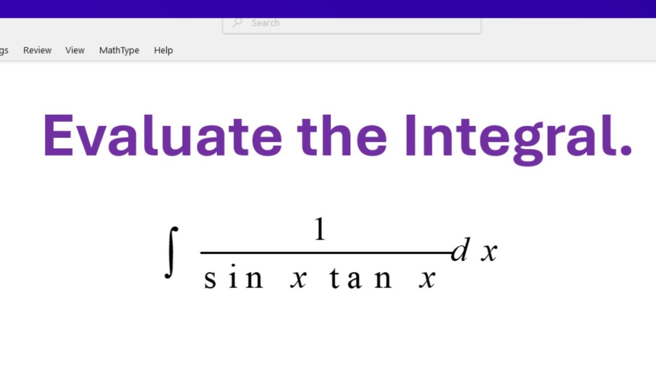 Integral of 1/(sin(x)tan(x))
