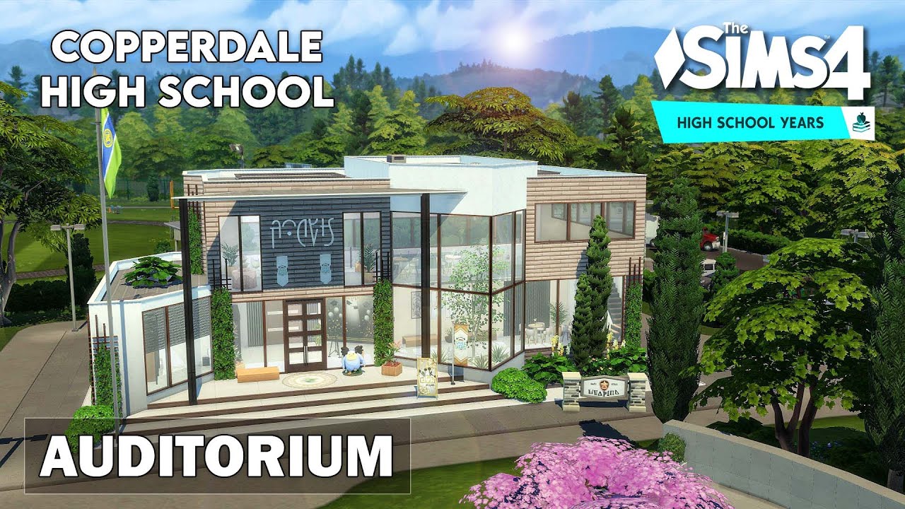 Copperdale High School Auditorium | High School Years | The Sims 4 | No CC |  Stop Motion