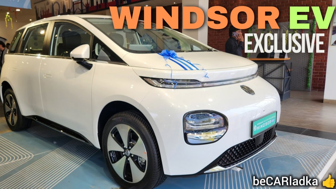 MG Windsor EV Exclusive | 2nd Top | 332km Range | Detailed Walk-around | beCARladka |