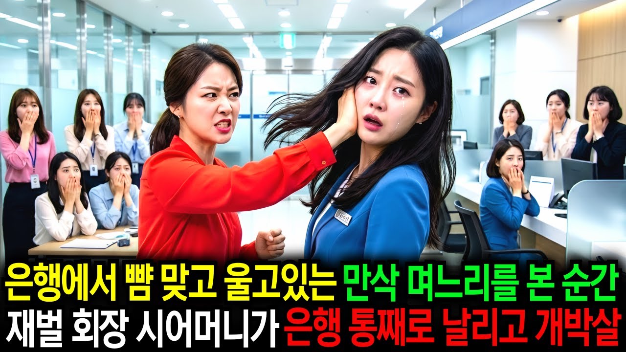 은행에서 뺨 맞고 펑펑 울던 만삭 며느리를 보고 20조 재벌 회장 시어머니가 VIP 블랙카드로 은행 통째로 날려버리고 그들 인생 개박살냈습니다 ㅣ노후사연ㅣ인생사연ㅣ시니어사연