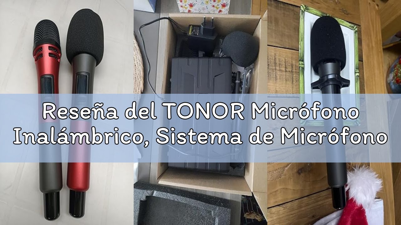 Reseña del TONOR Micrófono Inalámbrico, Sistema de Micrófono Dinamico de Mano Inalámbrico de UHF con