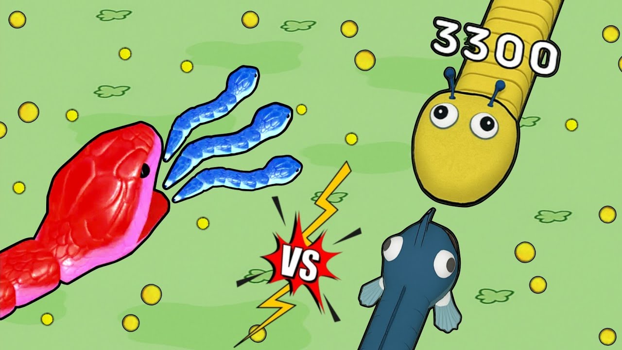 Snake Clash.io VS Worms.io hungry game - Ultimate Snake Game Comparison! #gamingvideos 