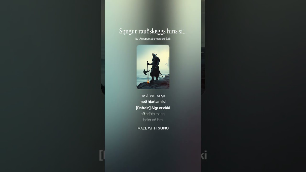 Sǫngur rauðskeggs hins sigraða (1)