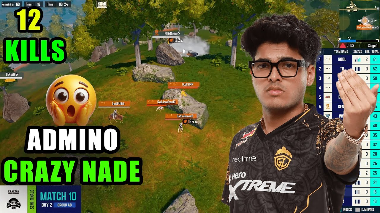 😱12+ KILLS | JONATHAN CRAZY JIGGLE😱| ADMINO CRAZY NADE😱| GODL ALL 3 MATCH HIGHLIGHTS | GODL | BMSD