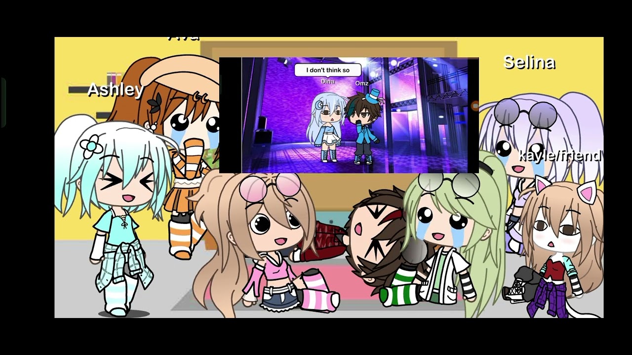 The techy crew and me with Kayle gonna react to my old omz crew gacha vids