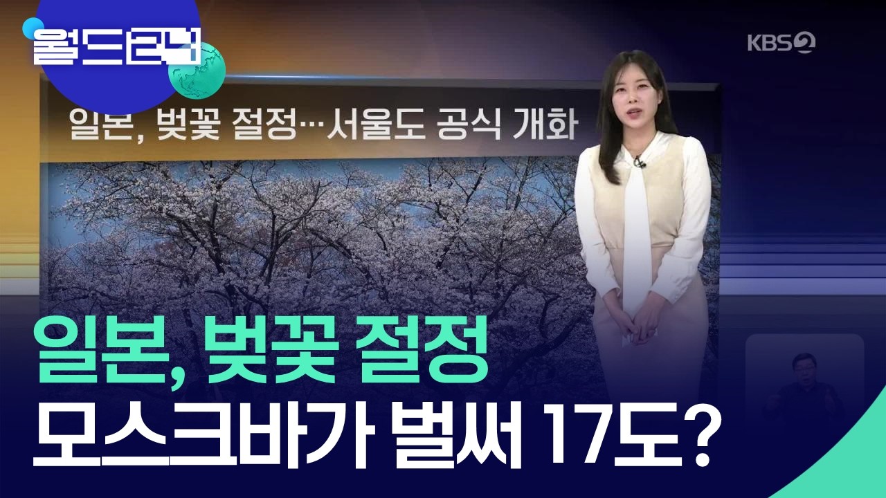 일본, 벚꽃 절정&hellip;모스크바가 벌써 17도? [월드24 날씨] / KBS  2026.03.30.