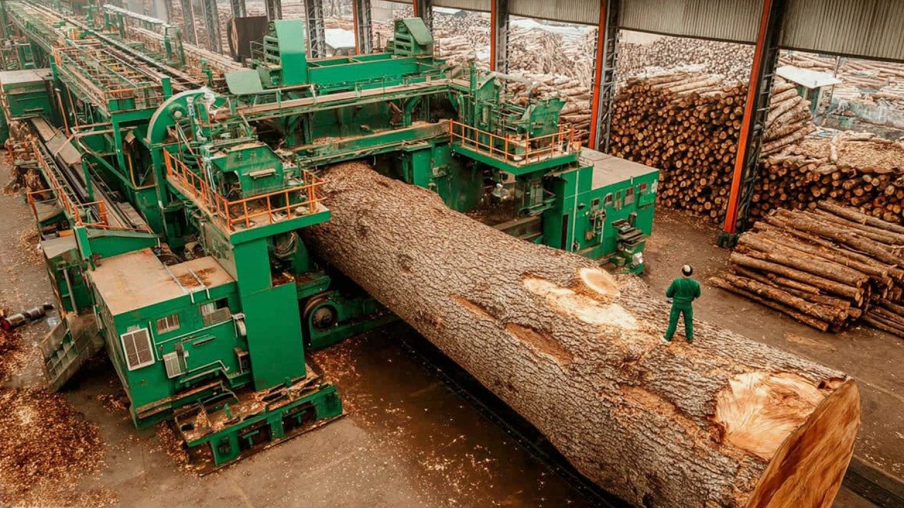 Inside North America's Finest Sawmill - How Modern Sawmills Turn Massive Logs Into Perfect Lumber