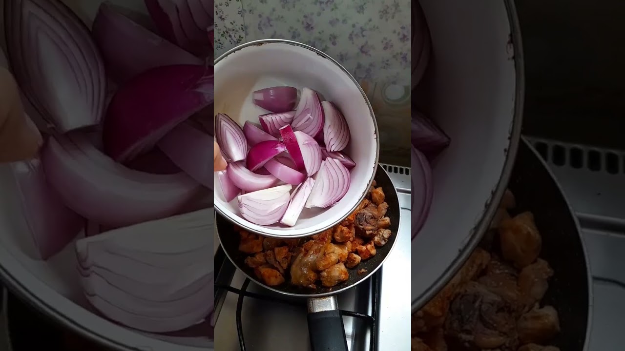 Alverjitas partidas con saltado de pollo