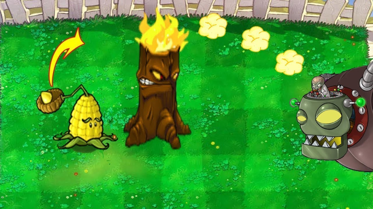 Plants vs Zombie 1 Kernel Pult vs Dr. Zomboss