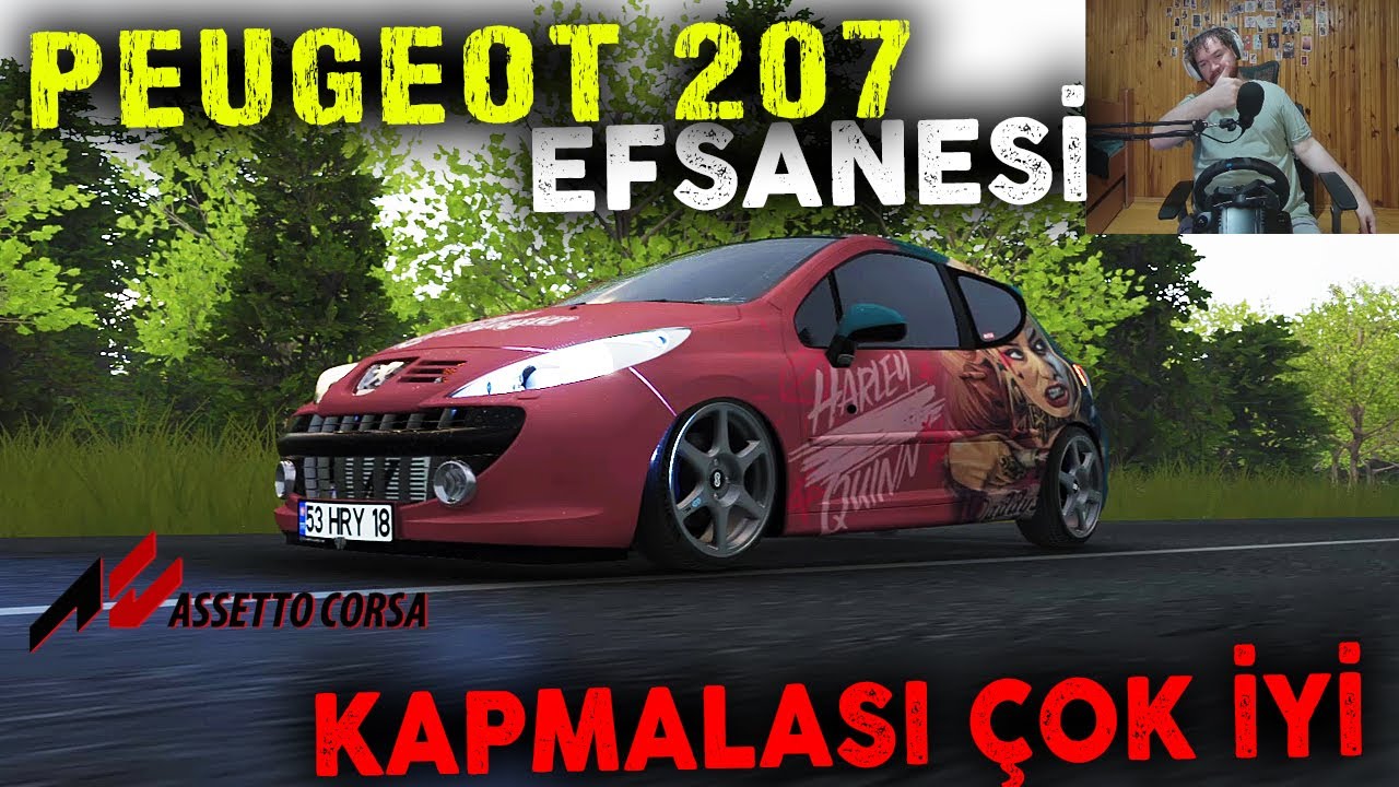 PEUGEOT 207 EFSANESİ - KAPLAMASI ÇOK İYİ /Assetto Corsa / Logitech G29 Driving Force