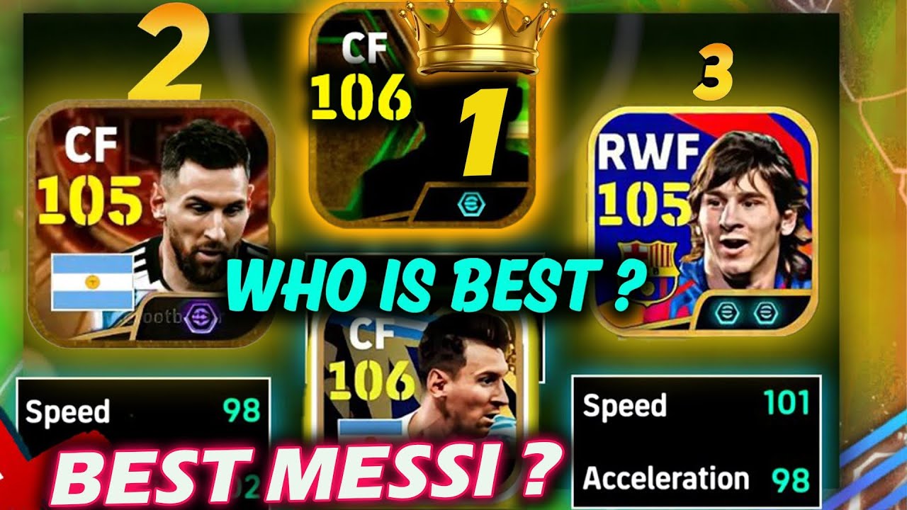 BEST MESSI CARD in eFootball: BIG TIME OR AMBASSADOR OR OTHER🤔? ||efootball 2025