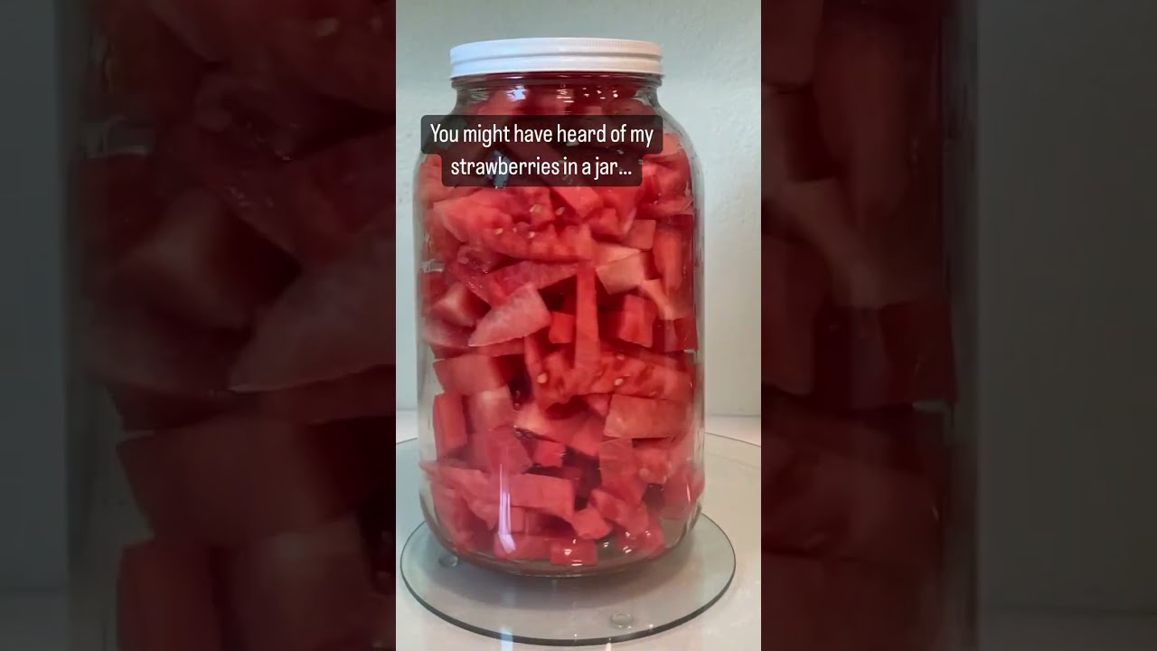 Storing Watermelon in a Mason Jar | Keeping Watermelon Fresh