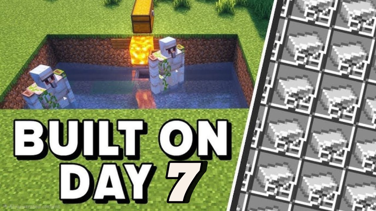 Iron farm building completed Day 7 #minecraft#viral #umang #edit  