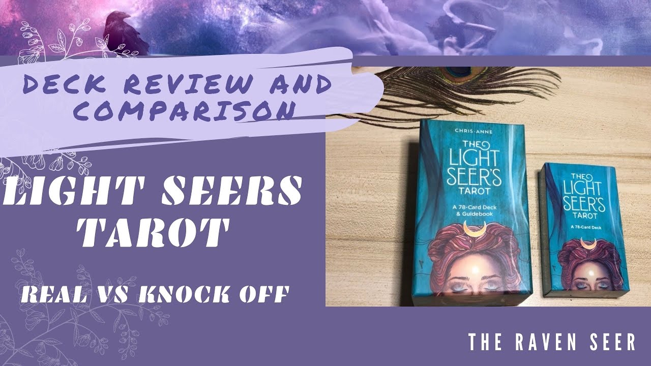 DECK COMPARISON: Real versus fake version of Light Seer's Tarot. Curious to know the difference? 🧐