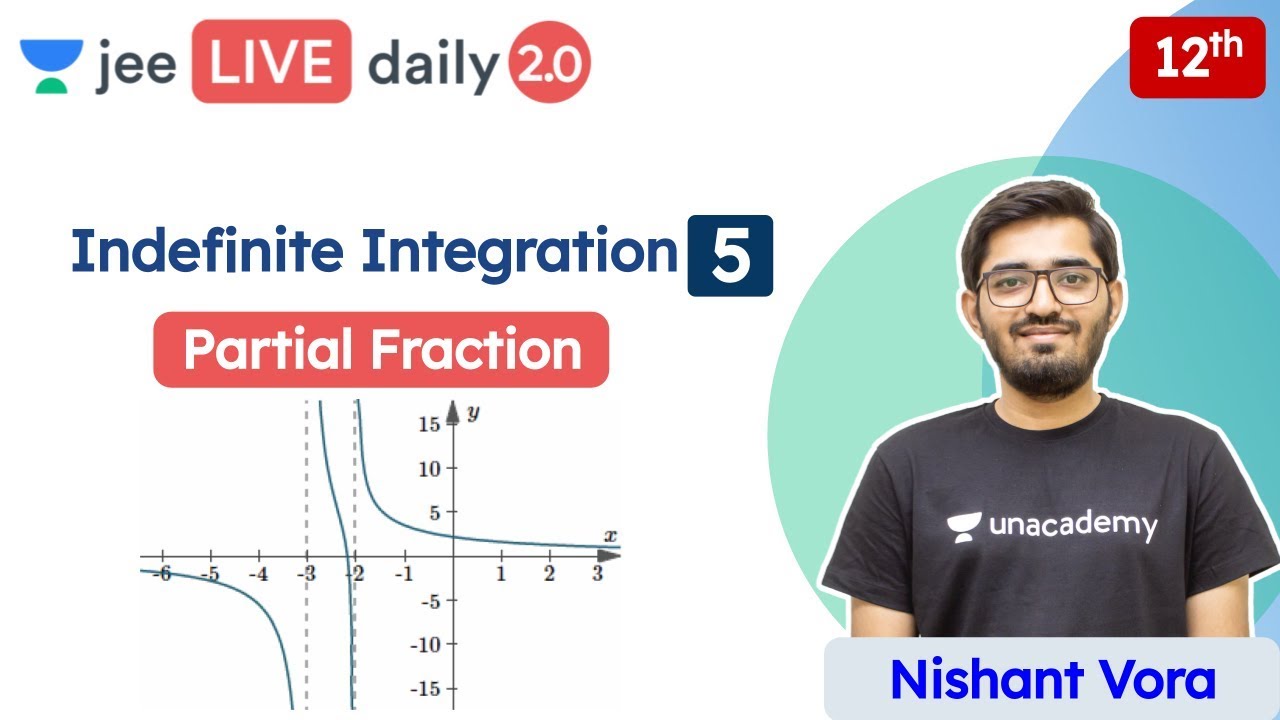 JEE: Indefinite Integration L5 | Partial Fraction | Unacademy JEE | JEE Maths | Nishant Vora