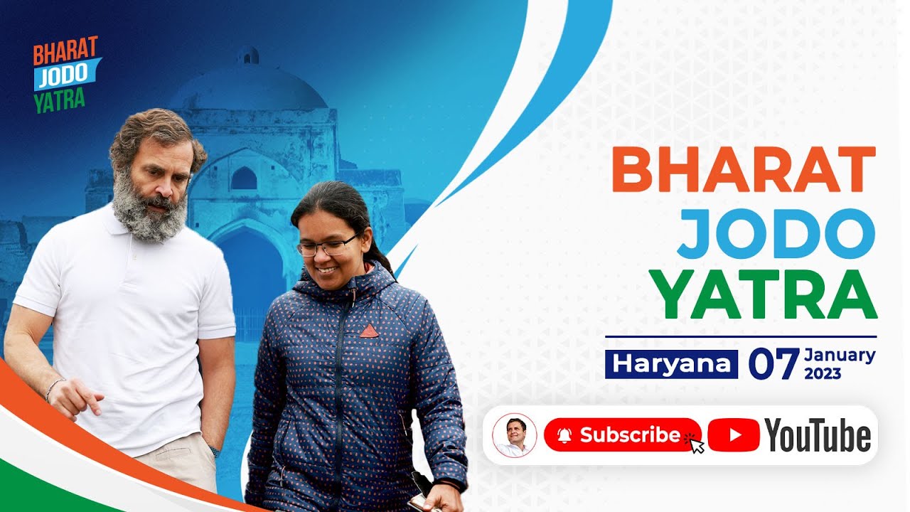 Bharat Jodo Yatra | Gharonda to NDRI Chowk | Karnal | Haryana