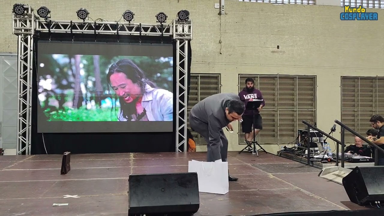 Apresentação Cosplay de Recrutador da série Round 6 no 28º Pira Anime Fest (2025)