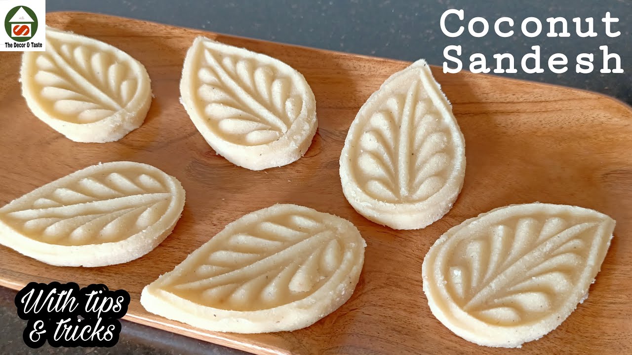 Coconut Sandesh | Nariyal Ki Burfi | Narkel sondesh