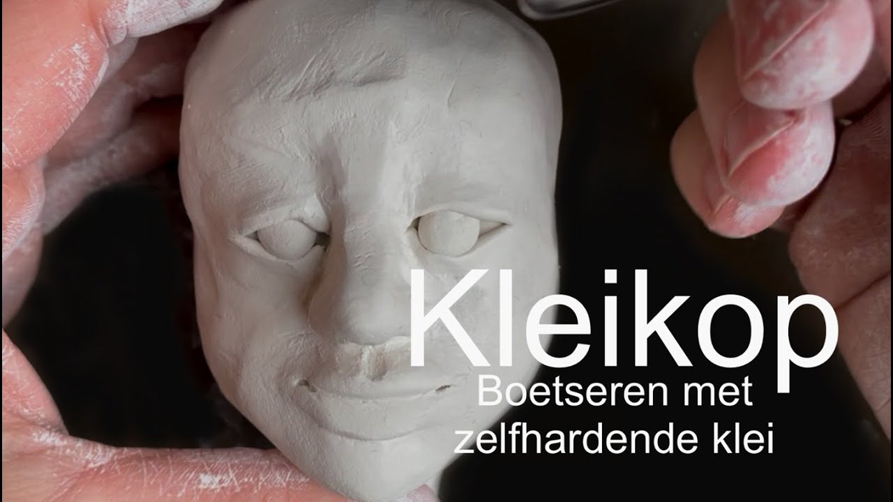 Kleikop boetseren met zelfhardende klei