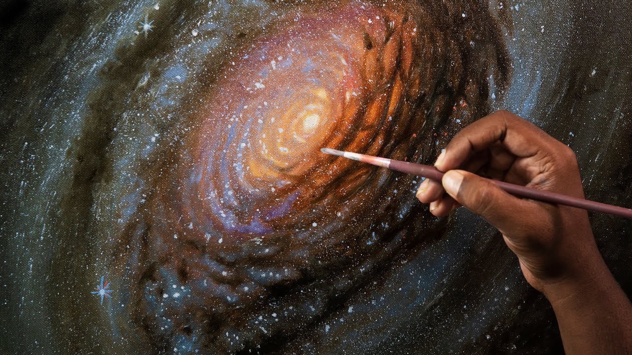 Painting Galaxy - Oil painting Tutorial