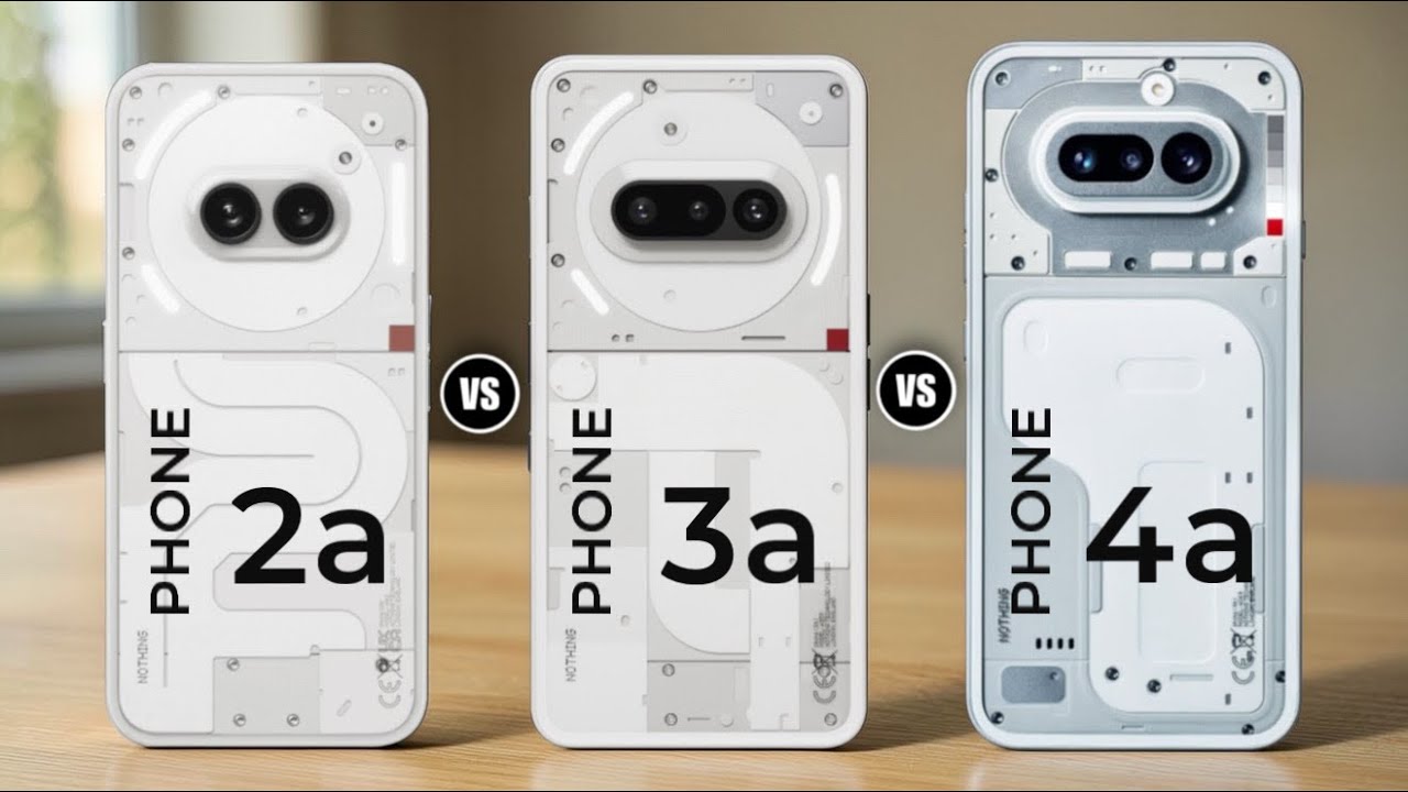 Nothing Phone 2a vs Nothing Phone 3a vs Nothing Phone 4a