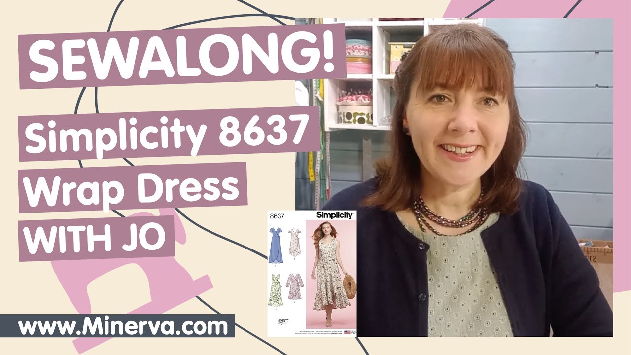 Minerva Sew-Along – Simplicity 8637 Wrap Dress