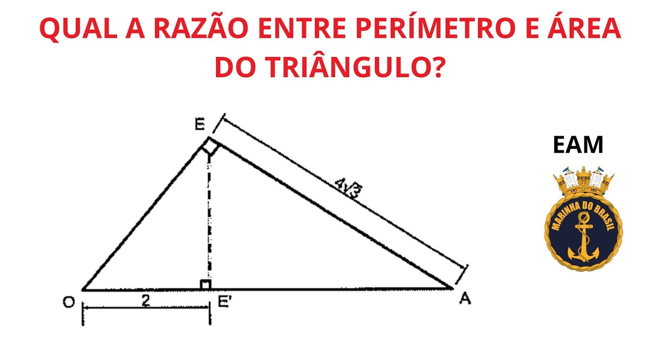 QUESTÃO EAM/2025 - TRIÂNGULO RETÂNGULO