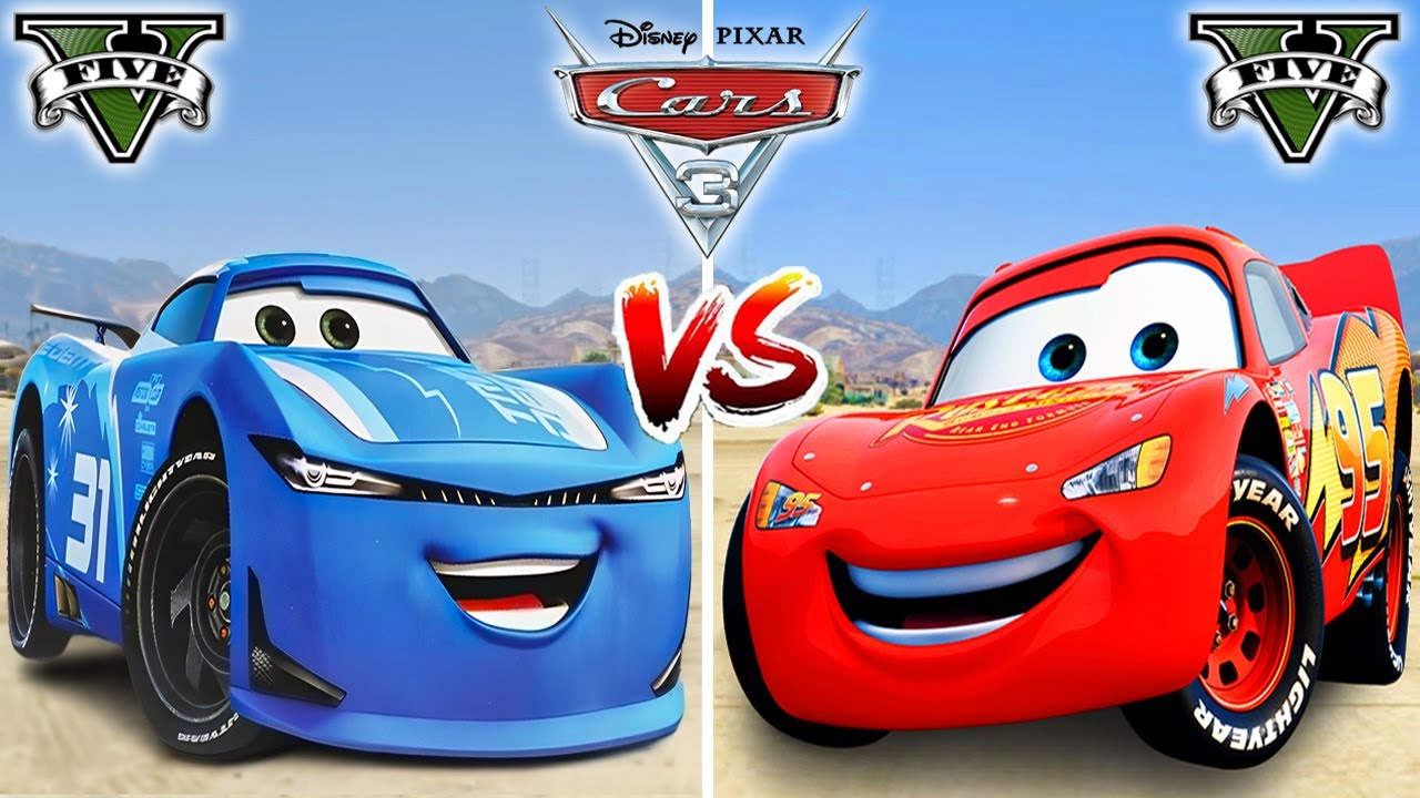 Lightning McQueen VS Cam Spinner (Disney cars) in GTA 5 - WHO IS BEST?