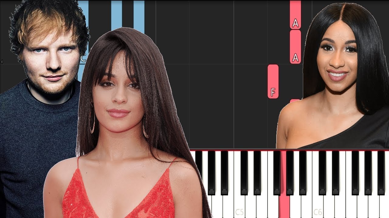 Ed Sheeran - South of the Border ft Camila Cabello & Cardi B (Piano Tutorial)