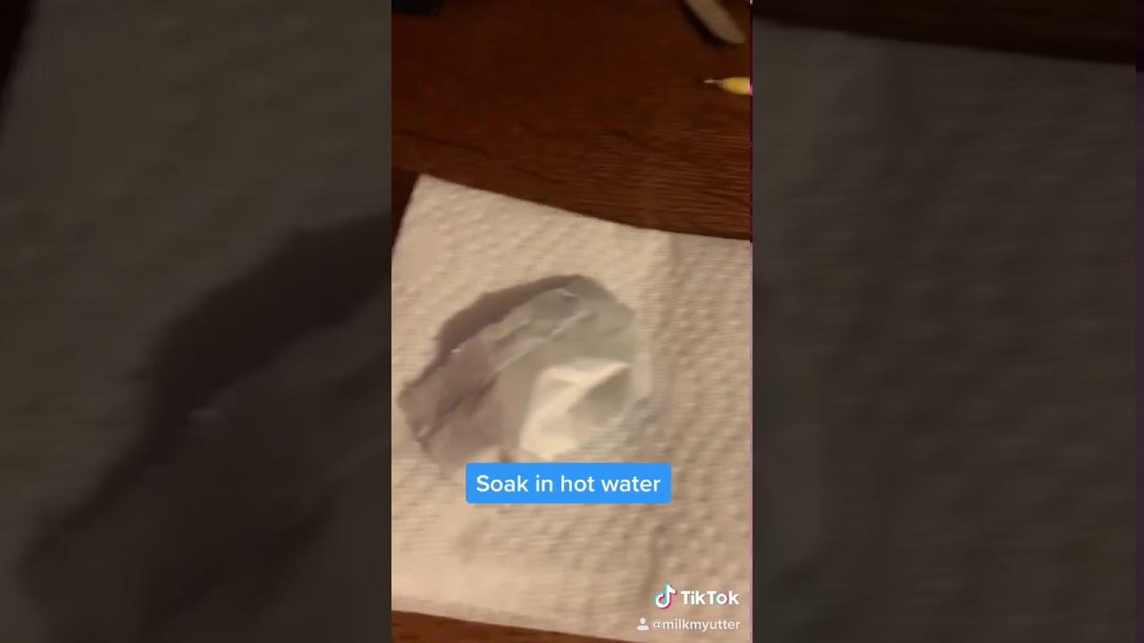 Easiest way to separate a Gum wrapper into two sides!